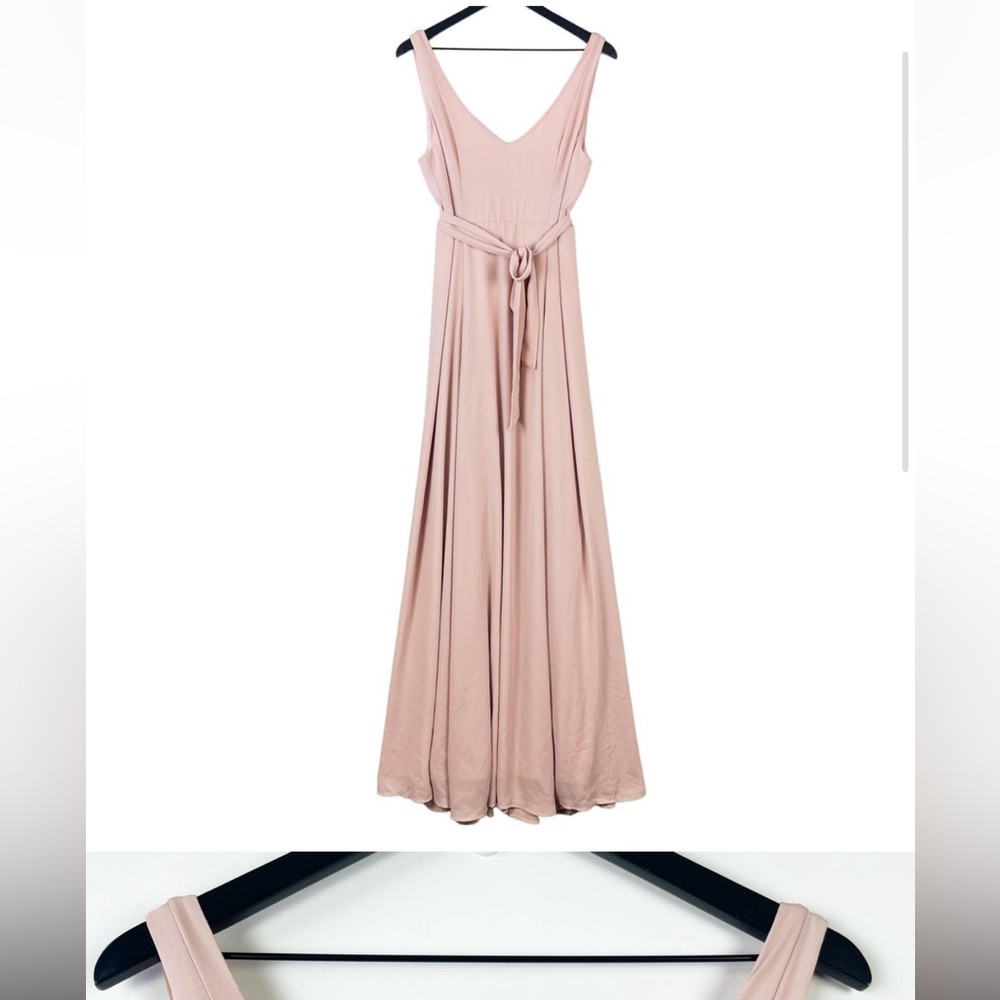 Show Me Your Mumu Womens (L) Bridesmaid Jenn Maxi Long Dress Light Pink